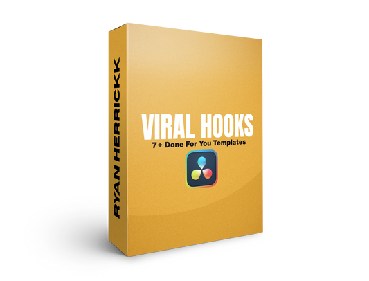 The VIRAL HOOKS Pack (DaVinci Resolve Template)